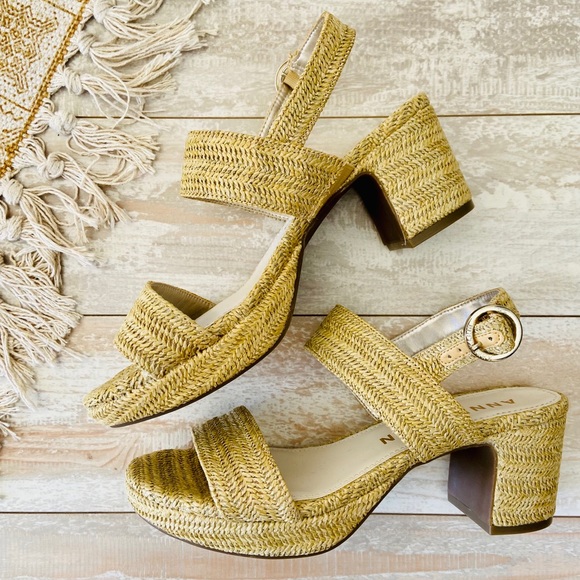 Anne Klein | Shoes | Anne Klein Padrino Block Heeled Platform Sandals |  Poshmark